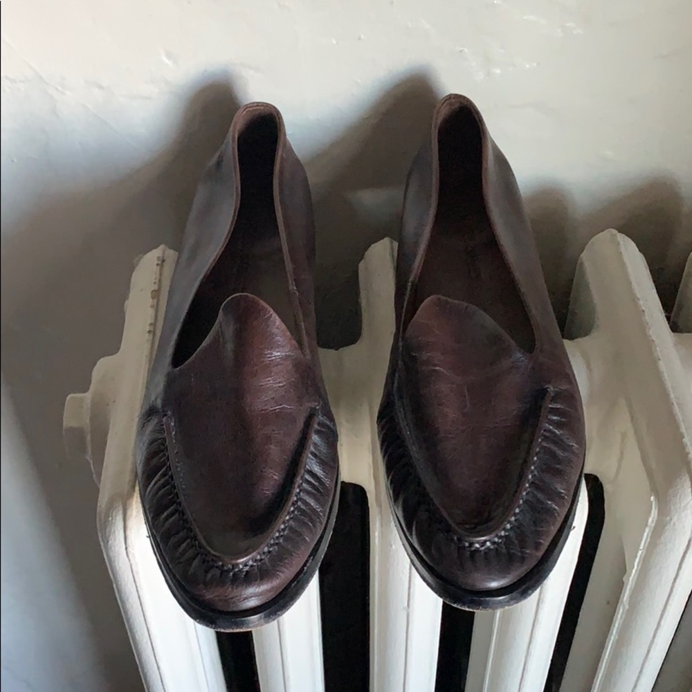 Rachel Comey Dark Brown Leather Loafers